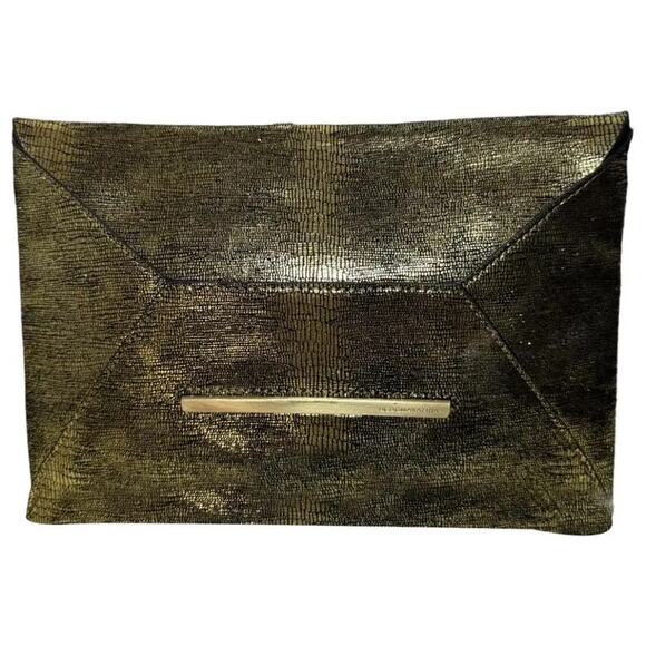 BCBG Gold Clutch - Picture 1 of 6